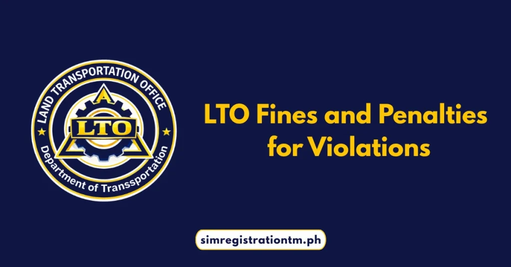 LTO Fines and Penalties for Violations 1 LTO Fines and Penalties for Violations