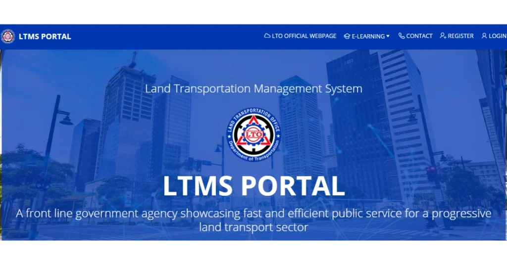 LTMS official portal website.